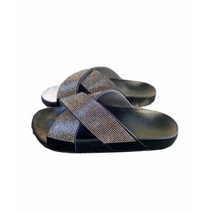 Crisscross Blingy Diamond Sandals 7